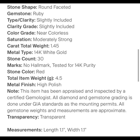 Brand New $2690 Ruby & Diamond Pendant - 100% Authentic - Picture 4 of 5